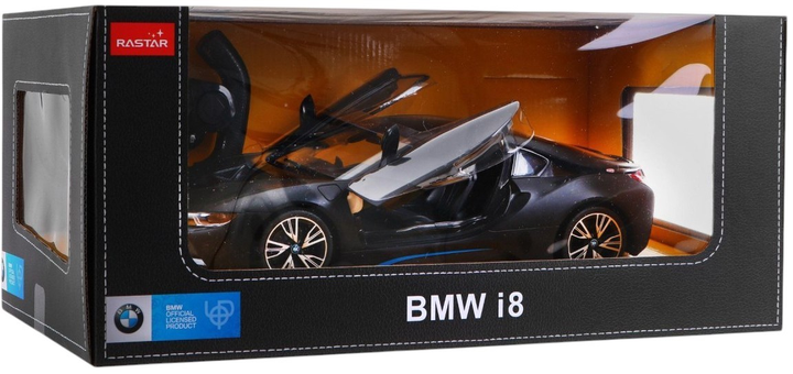 Samochód zdalnie sterowany Rastar BMW i8 Czarny (5903864900620) - obraz 5