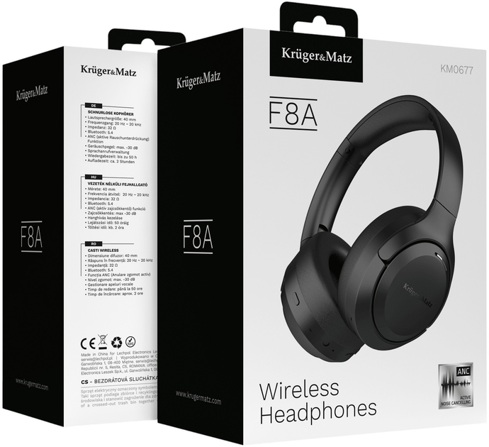 Słuchawki Kruger&Matz F8A Black (5901890122337) - obraz 7