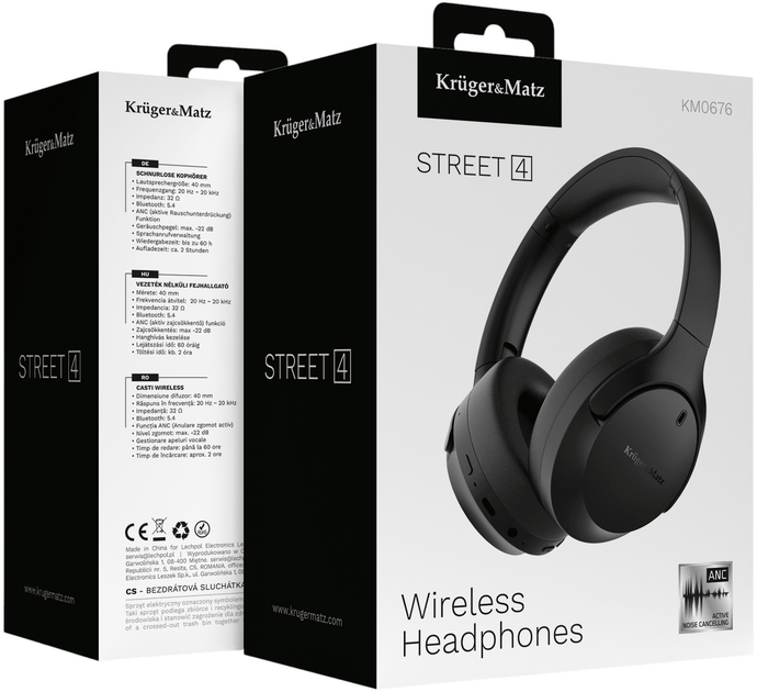 Słuchawki Kruger&Matz Street 4 Black (5901890121408) - obraz 7