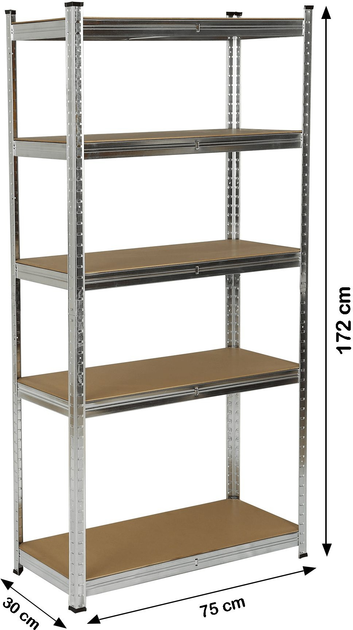 Regał magazynowy 4IQ Group 172 x 75 x 30 cm (000101169203) - obraz 11