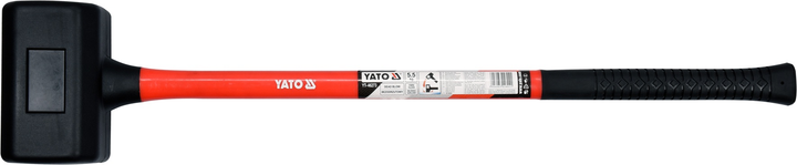 Молоток безінерційний Yato YT-46273 з гумовим обухом скловолоконна ручка 5.5 кг 800 мм (5906083028021) - зображення 1