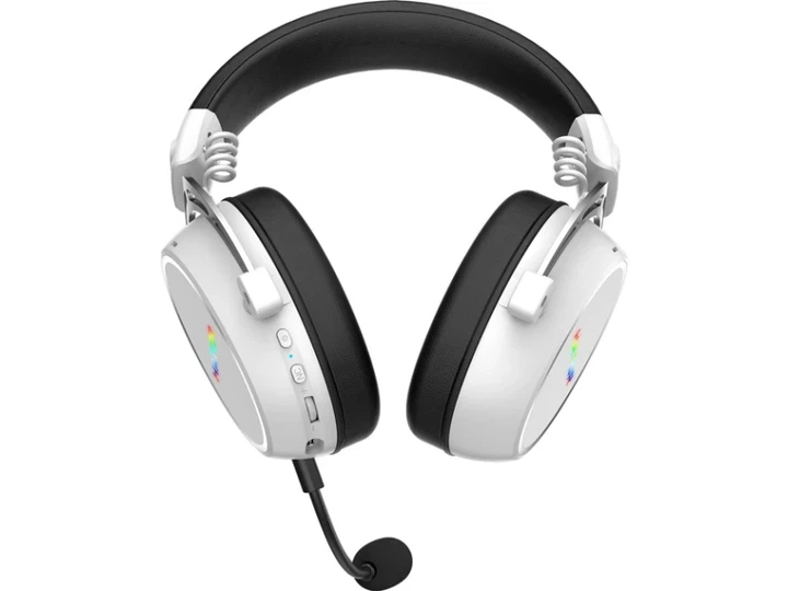 Навушники з мікрофоном Hator Hypergang 3 Wireless White (ESH56) - Фото 6 Навушники з мікрофоном Hator Hypergang 3 Wireless White (ESH56) - изображение 6