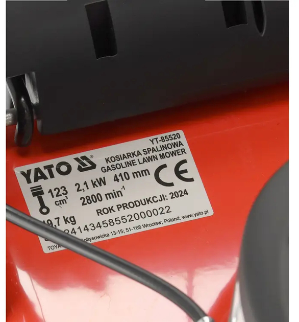 Kosiarka benzynowa YATO YT-85520 - obraz 9