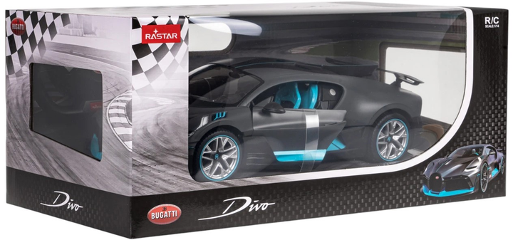 Samochód zdalnie sterowany Rastar Bugatti Divo Srebrny (6930751319332) - obraz 7