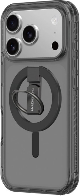 Etui AMAZINGTHING Titan Pro Grip Ring Set na iPhone 17 Pro Black (4896238100287) - obraz 3