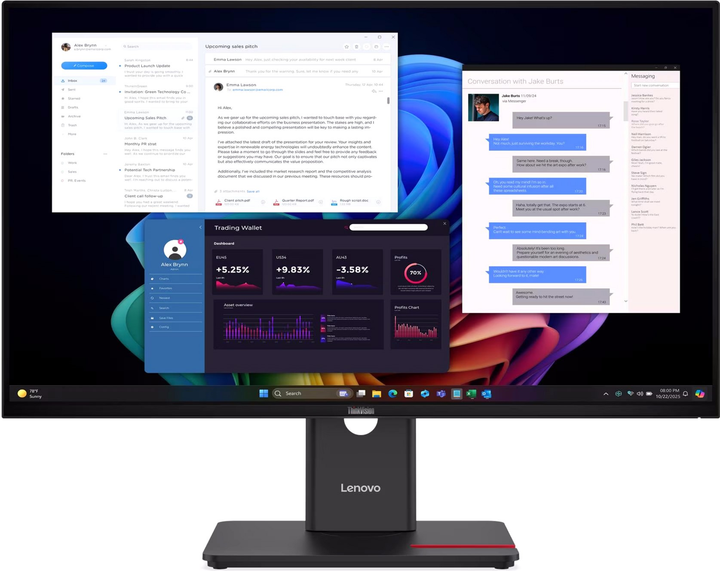 Monitor 27" Lenovo ThinkVision T27ud-40 (64AFGAT2EU) - obraz 1