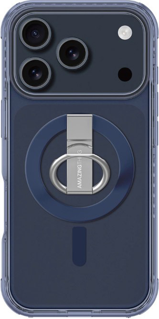 Etui AMAZINGTHING Titan Pro Grip Ring Set na iPhone 17 Pro Max Deep Blue (4896238100317) - obraz 1