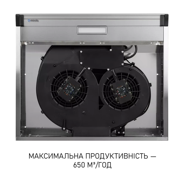 Плоска витяжка з нержавіючої сталі Minola HPL 633 I, шириною 59,5 см - изображение 3