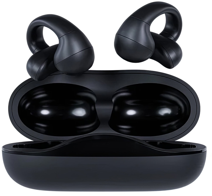Słuchawki Happy Plugs Clip Wireless Black (7319922326253) - obraz 1