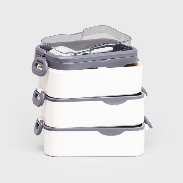 Lunch box Homla MESA trzypiętrowy 2 l (5906496748912) - obraz 3