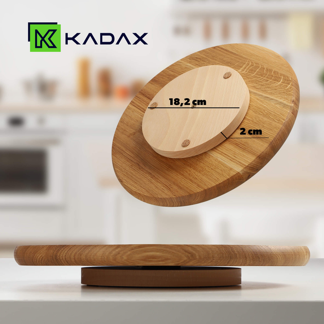 Deska do serwowania Kadax 4-komorowa dębowa 33.5 cm (5903699481288) - obraz 7