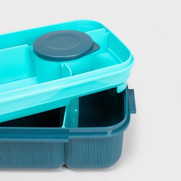Zestaw Lunch box Homla CAIRO granatowy 1.8 l + kubek 0.5 l (5906496748875) - obraz 5