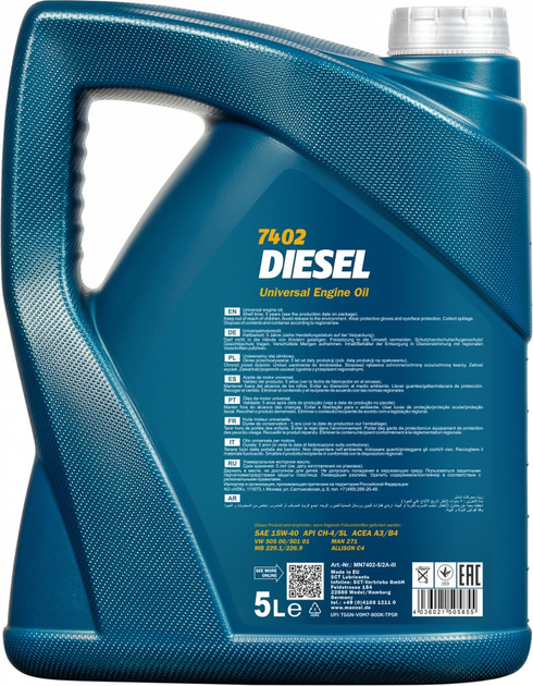 Olej silnikowy Mannol Diesel 15W-40 5 l (000051125026) - obraz 2