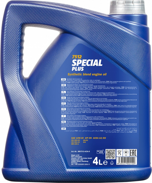 Olej silnikowy Mannol Special Plus 7512 10W-30 5 l (000051328808) - obraz 2