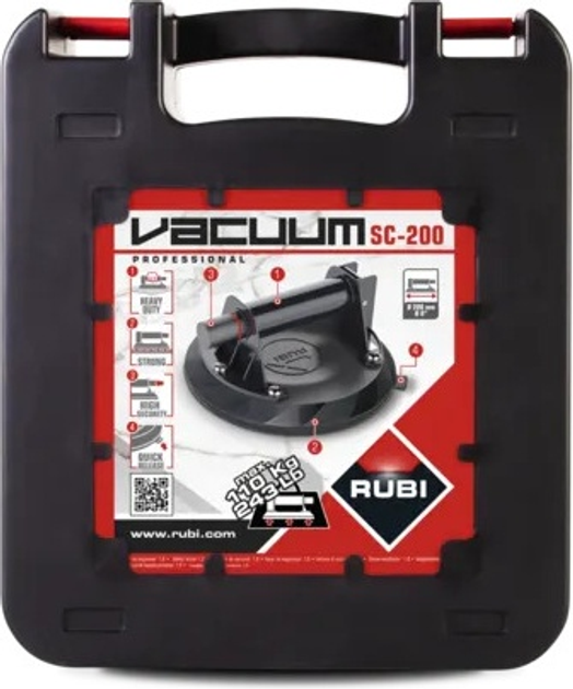 Присоска з насосом Rubi SC-200 200 мм 110 кг (000040164842) - зображення 9