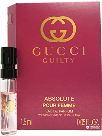 Парфюмированная вода для женщин Gucci Guilty Absolute Pour Femme 1.5 мл (8005610524269) - Фото 1 Парфюмированная вода для женщин Gucci Guilty Absolute Pour Femme 1.5 мл (8005610524269) - изображение 1