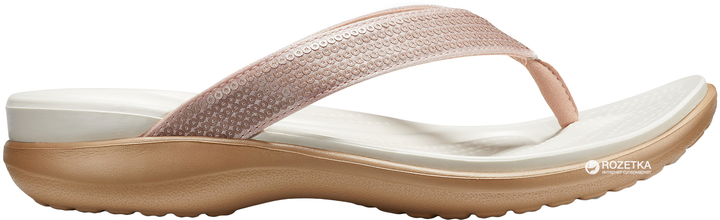 Crocs capri v discount sequin rose gold