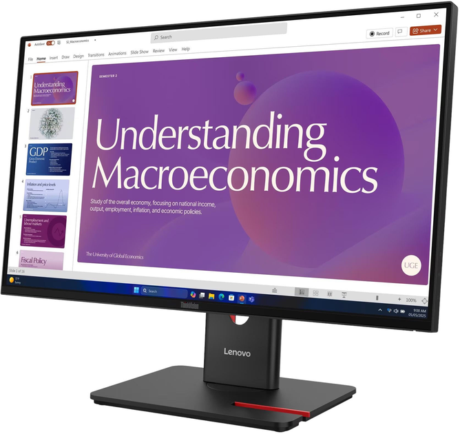 Монітор 24" Lenovo ThinkVision T24D-40 (64B9GAT1EU) - зображення 3