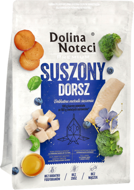 Сухий корм для собак Dolina Noteci Premium Тріска 3 кг (5902921307631) - зображення 1