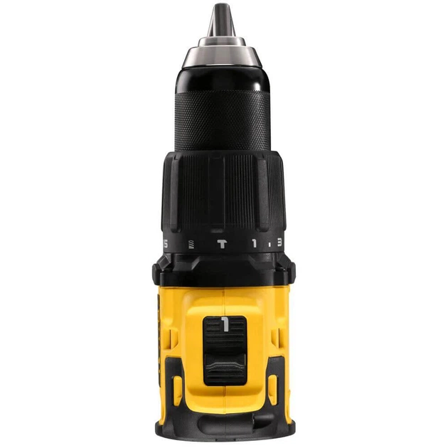 Дриль-шуруповерт DeWALT, безщітковий, ударний, 18 В XR Li-Ion, 4 Аг, 65 Нм, 450-1650 об/хв, патрон 13 мм швидкозатискний, - зображення 6