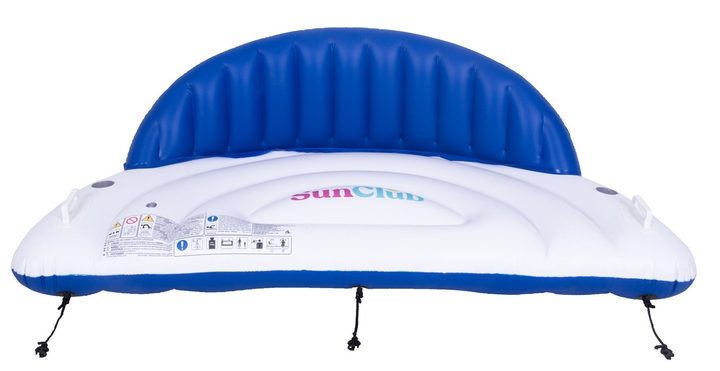 Materac basenowy z oparciem SunClub 207 x 105 x 71 cm (6920388600354) - obraz 2