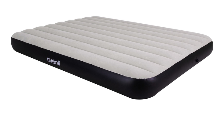 Materac dmuchany Avenli King Size 203 x 152 x 25 cm Szary (6920388699716) - obraz 2
