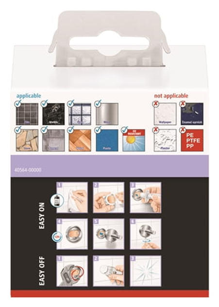 Вішак TESA Moon для халата, без свердління, чорний (4063565127274) - зображення 5