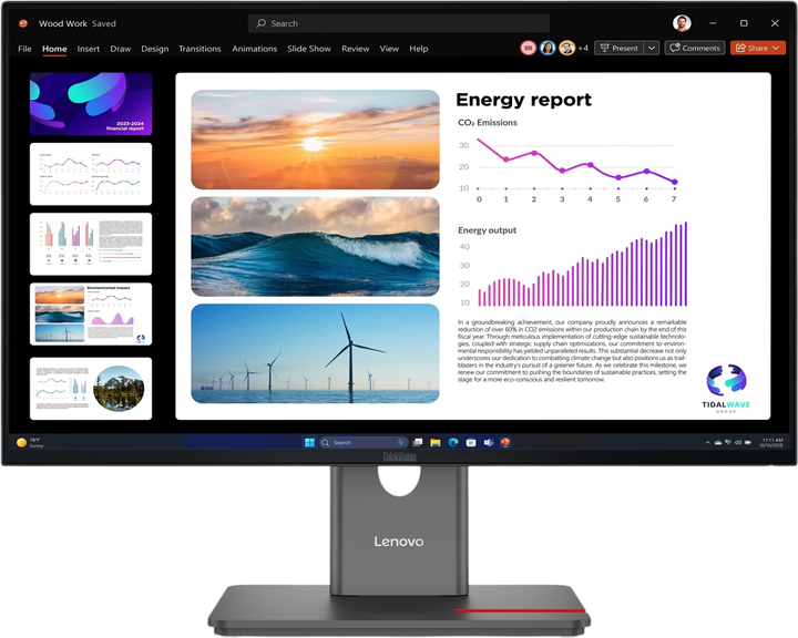 Монітор 23.8" Lenovo ThinkVision P24Q-40 (64B2GAT1EU) - зображення 1