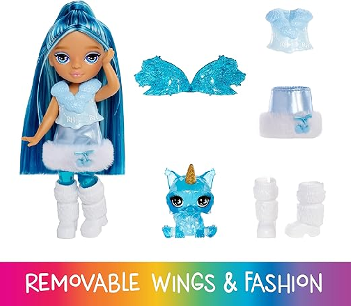 Лялька Rainbow High Littles Rainbow Fantasy Fairies Doll Sapphire Блакитна (543428) (0035051543428) - зображення 2