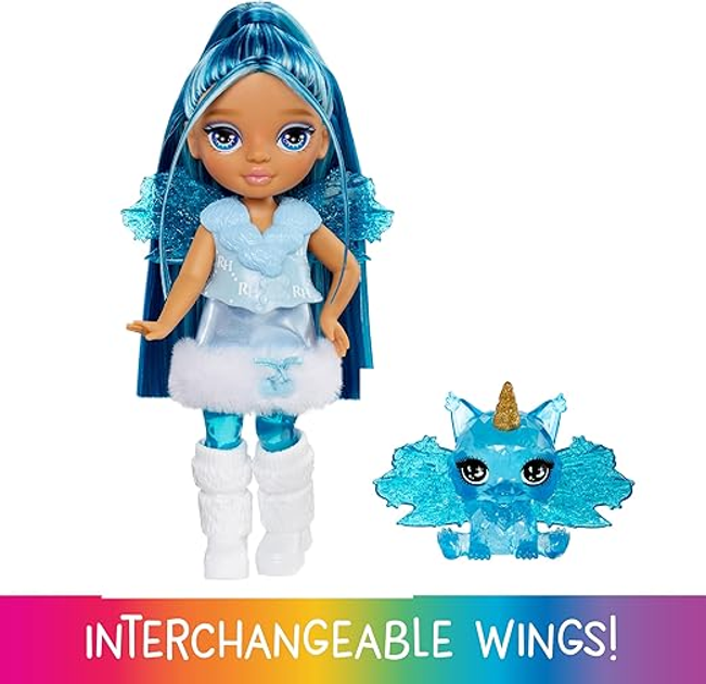 Лялька Rainbow High Littles Rainbow Fantasy Fairies Doll Sapphire Блакитна (543428) (0035051543428) - зображення 3