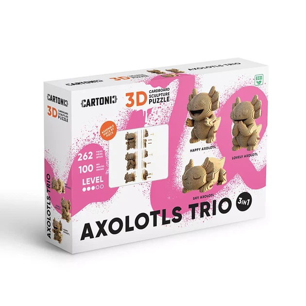 3D пазл Cartonic Axolotls Trio (CARTTRIOAXOL) - изображение 13
