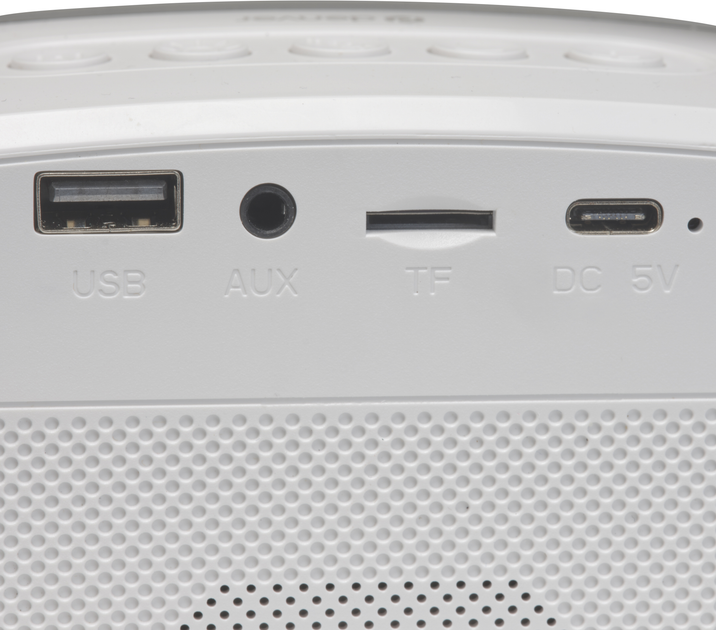Портативна колонка Denver BTM-610 10W RGB White (BTM-610) - зображення 5