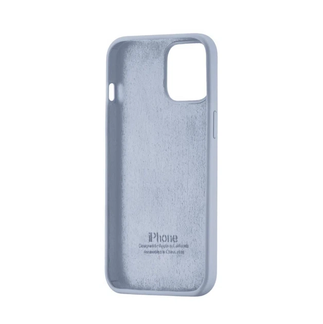 Чехол для iPhone 13 силиконовый Soft-touch Silicone Case Full Size (AA) Mist Blue - Фото 3 Чехол для iPhone 13 силиконовый Soft-touch Silicone Case Full Size (AA) Mist Blue - изображение 3