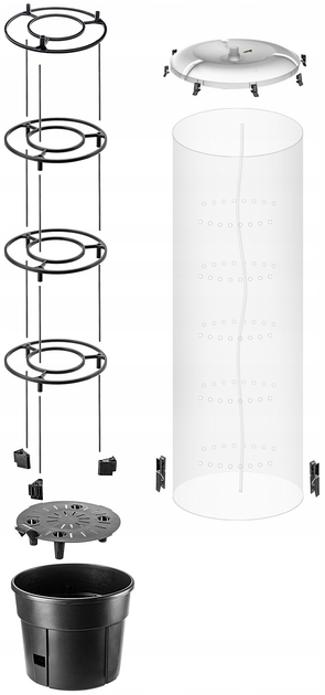Zestaw do uprawy pomidorów Kadax Doniczka 12 l + Parasol ochronny (5903699475362) - obraz 3