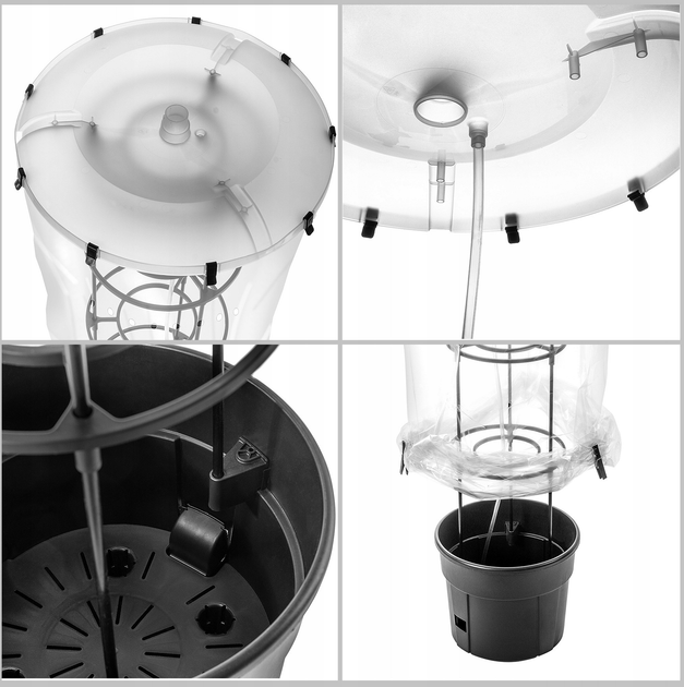 Zestaw do uprawy pomidorów Kadax Doniczka 12 l + Parasol ochronny (5903699475362) - obraz 5