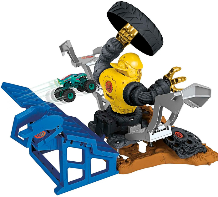 Zestaw do zabawy Hot Wheels Crashzilla Attack Training Arena (0194735164325) (955555911518395) - Outlet - obraz 3