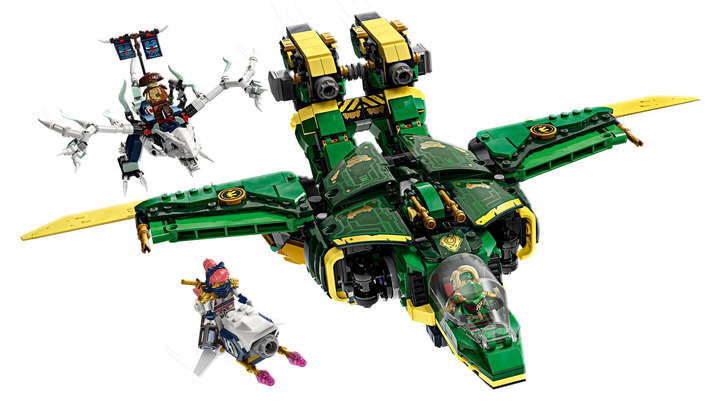 Klocki konstrukcyjne LEGO Ninjago Odrzutowy mech Lloyda 1112 elementow (71845) (955555911856571) - Outlet - obraz 5