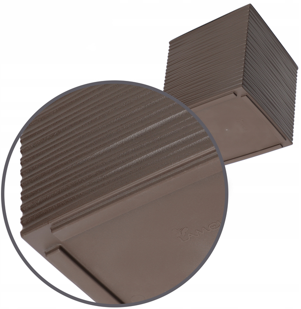 Doniczka z wkładem Kadax Mokka 25 cm (5903699420560) - obraz 4