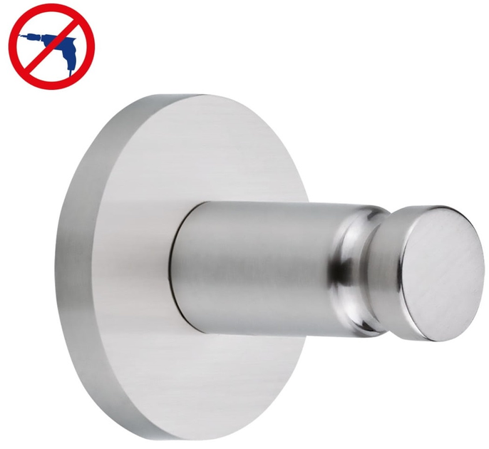 Вішак TESA Moon для рушників у ванній кімнаті без свердління (4042448448156) - зображення 1