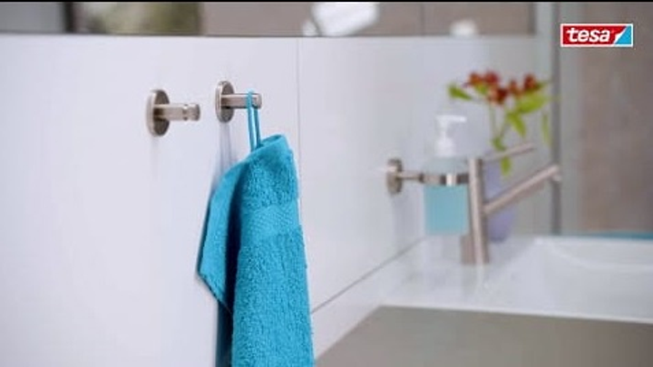 Вішак TESA Moon для рушників у ванній кімнаті без свердління (4042448448156) - зображення 2