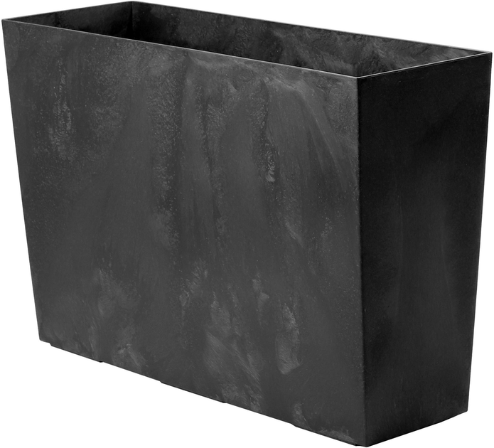 Садове кашпо зі вставкою Kadax з бетонним візерунком Чорне 19x56 cm (5903699495551) - зображення 10