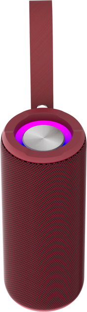 Портативна колонка Denver BTV-213 2x5W RGB Red (BTV-213BD) - зображення 1