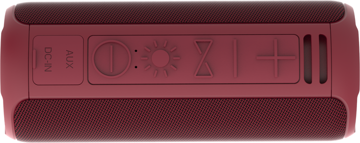 Портативна колонка Denver BTV-213 2x5W RGB Red (BTV-213BD) - зображення 4