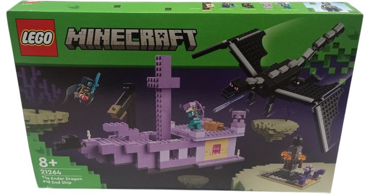 Zestaw klockow LEGO Minecraft Smok Kresu i statek Kresu 657 elementow (21264) (955555911343364) - Outlet - obraz 2