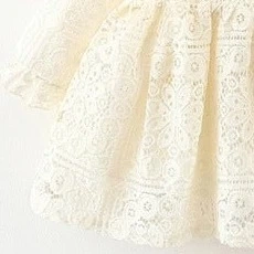 Платье детское кружевное Little Princess (Молочный, 2-3 года) 110 см - Фото 3 Платье детское кружевное Little Princess (Молочный, 2-3 года) 110 см - изображение 3