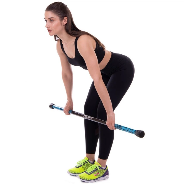 Палиця гімнастична (бодібар) Zelart Modern Body Bar 2611-4 4 кг Black-Blue - Фото 4 Палиця гімнастична (бодібар) Zelart Modern Body Bar 2611-4 4 кг Black-Blue - зображення 4