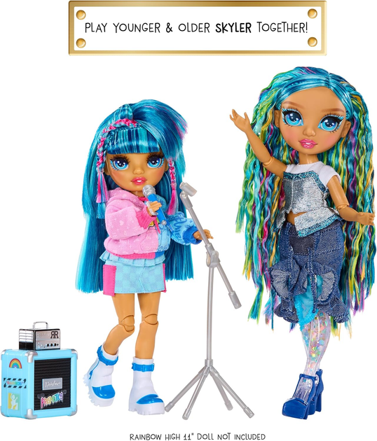 Лялька Rainbow High Jr High Rockband  Fashion Dolls Skyler (565215) (0035051565215) - зображення 8