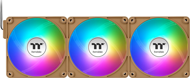 Zestaw wentylatorów Thermaltake CT120 EX ARGB Sync (3-Fan Pack) Gravel Sand (CL-F216-PL12GS-A) - obraz 3