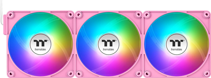 Zestaw wentylatorów Thermaltake CT120 EX ARGB Sync (3-Fan Pack) Pink (CL-F219-PL12PK-A) - obraz 3