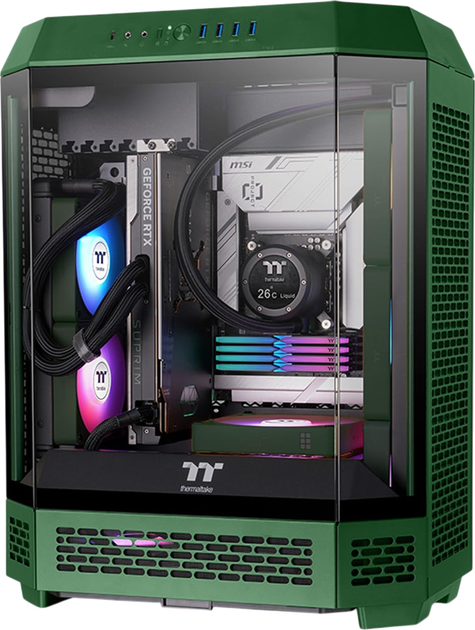 Zestaw wentylatorów Thermaltake CT120 EX ARGB Sync (3-Fan Pack) Racing Green (CL-F220-PL12RG-A) - obraz 5